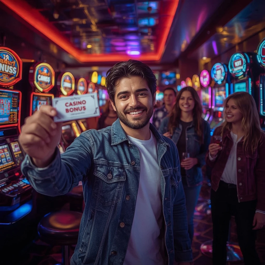 personne tenant un bonus JACKBIT CASINO