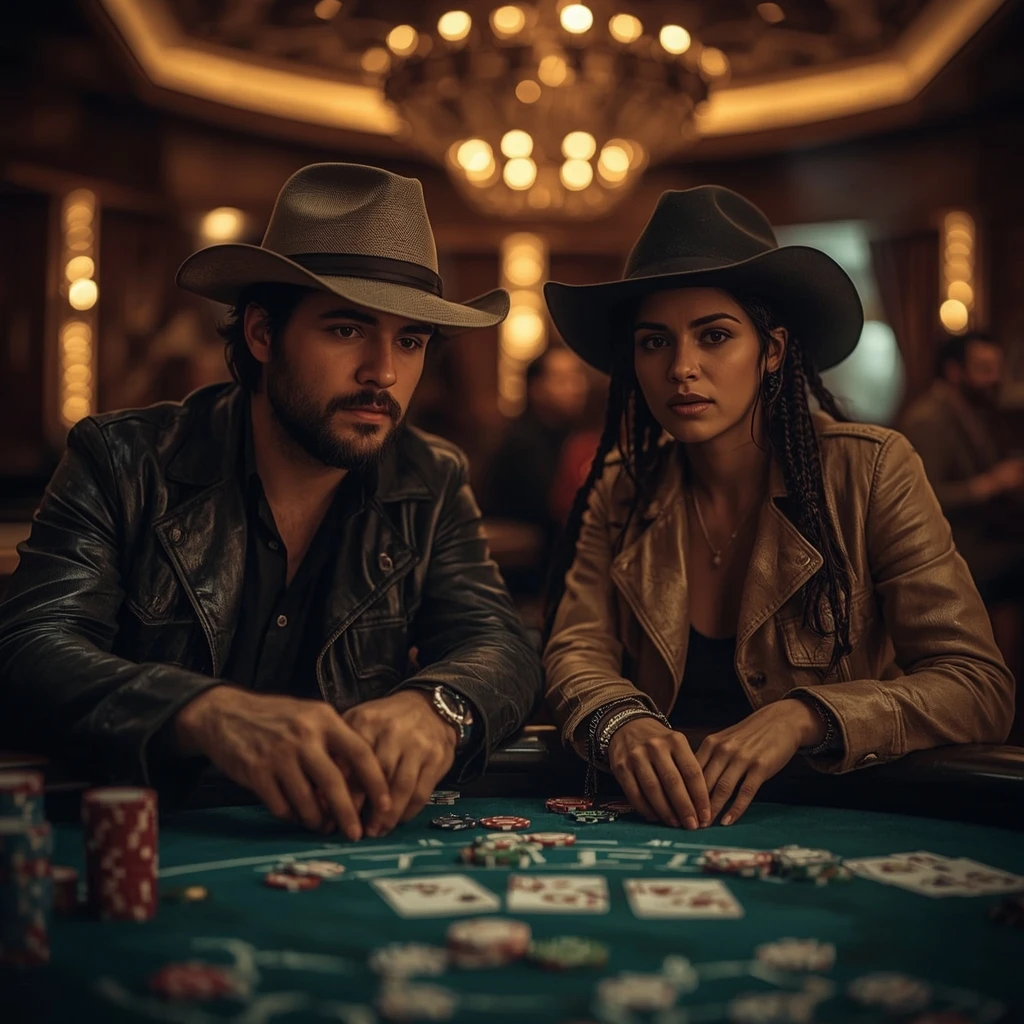 photo de deux joueurs de poker JackBit Casino